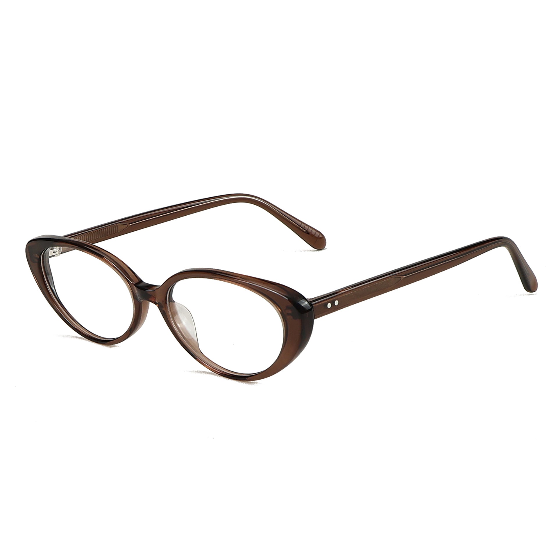 Circe Transparent Brownish silmälasikehykset