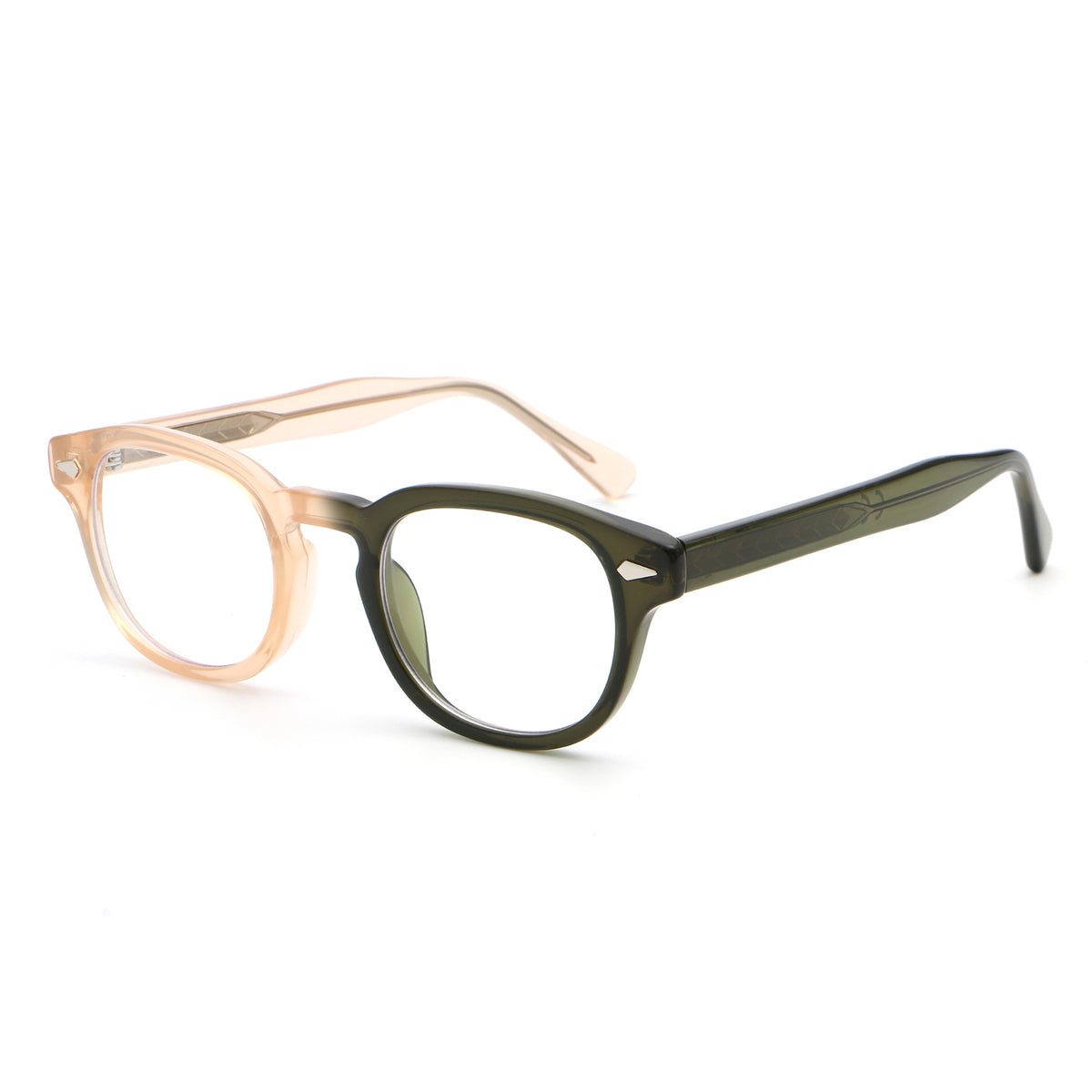 Nunki Pink Olive silmälasikehykset