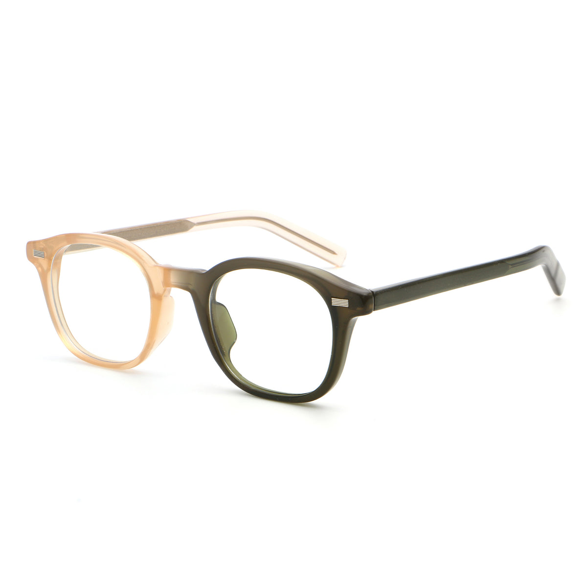 Sadr Pink Olive silmälasikehykset